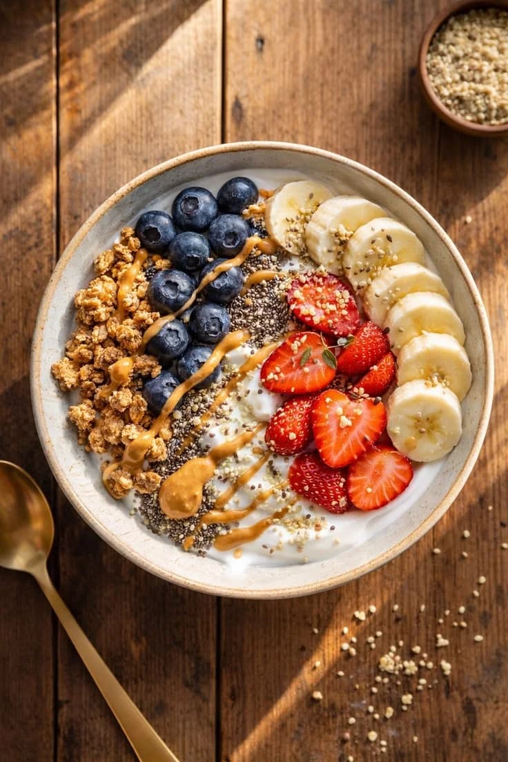 Bowl de yogurt con frutas